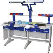 equipos de laboratorio dental (Modelo: Estación de trabajo (doble) EM-LT2) (CE aprobado)